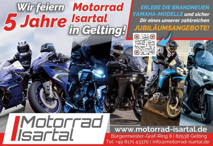 5 Jahre Motorrad Isartal -Feiere mit uns!